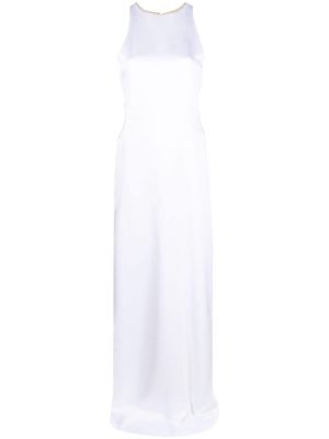 Genny cut-out detail long dress - White