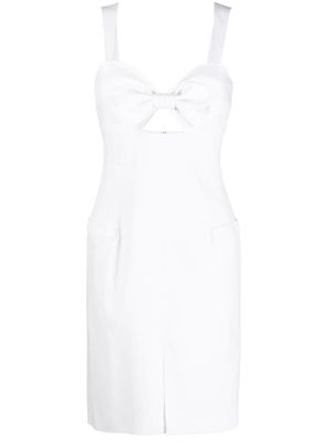 Genny cut-out detail sheath dress - White