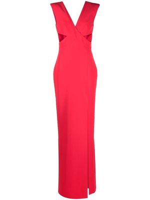 Genny cut-out wrap-bodice gown - Pink