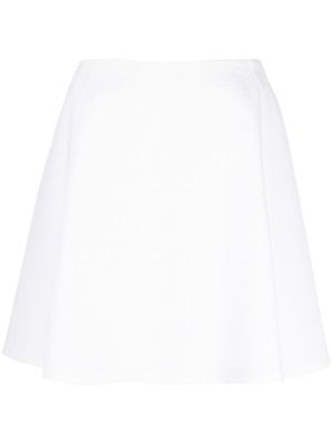 Genny high-waist A-line skirt - White