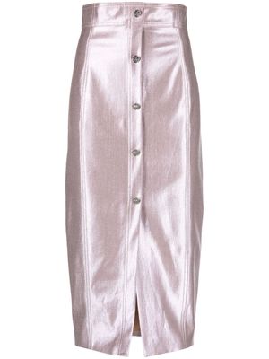 Genny high-waist pencil skirt - Pink