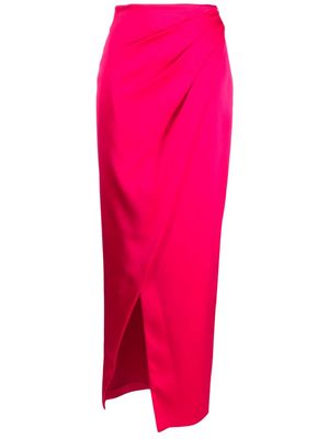Genny high-waist wrap skirt - Pink