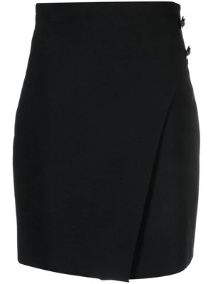 Genny high-waisted A-line skirt - Black