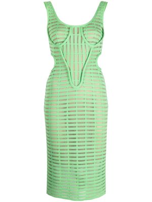 Genny Iconic cut-out midi dress - Green