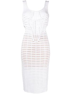Genny Iconic cut-out midi dress - White