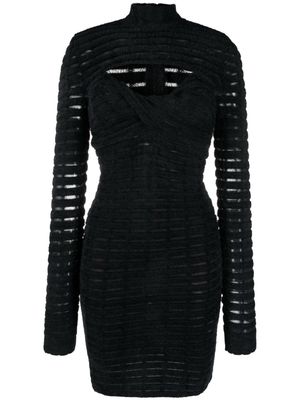 Genny Iconic cut-out minidress - Black