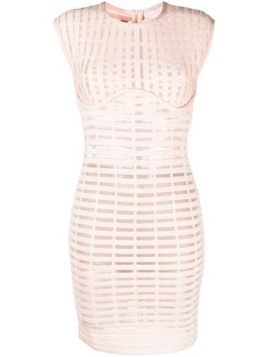 Genny Iconic cut-out minidress - Neutrals