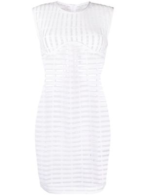 Genny Iconic cut-out minidress - White