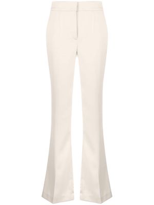 Genny Iconic high-waist flared trousers - Neutrals