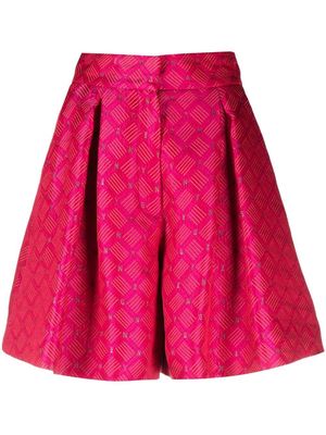 Genny jacquard tailored shorts - Pink