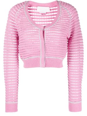 Genny knitted short jacket - Pink