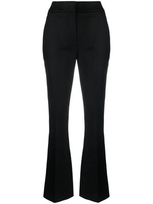 Genny laminated tailored trousers - Black