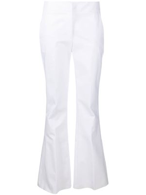 Genny mid-rise bootcut trousers - White