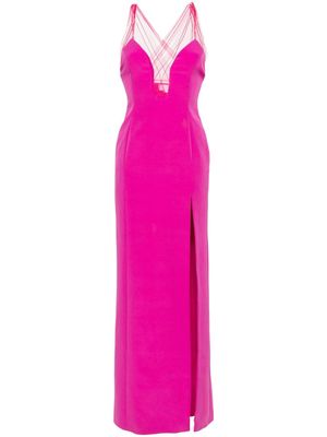 Genny panelled sleeveless maxi dress - Pink