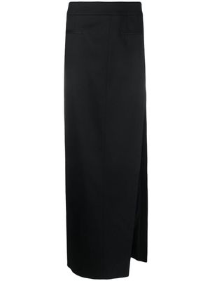 Genny side-slit maxi skirt - Black
