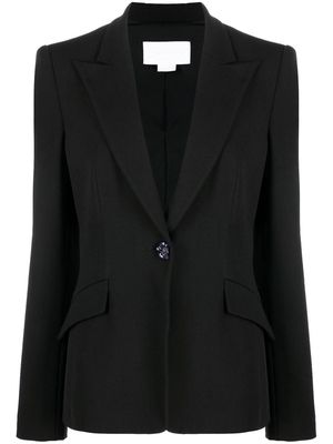 Genny single-breasted tailored blazer - Black