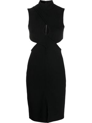 Genny sleeveless cut-out dress - Black