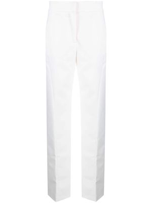 Genny tailored high-waist trousers - White