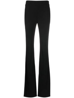 Genny two-pocket flared trousers - Black
