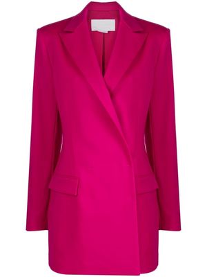 Genny wrap-front tailored blazer - Pink