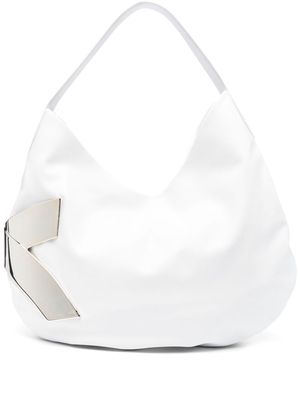 Genny X leather tote bag - White