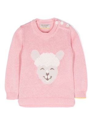 Gensami kids animal-motif jumper - Pink