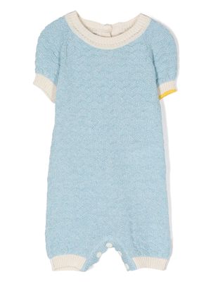 Gensami kids contrast-trim shorties - Blue