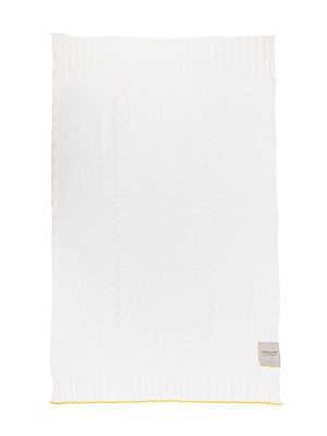 Gensami kids contrasting-border baby blanket - Neutrals