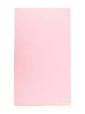 Gensami kids contrasting-border baby blanket - Pink