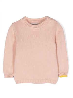 Gensami kids contrasting-trim crew-neck jumper - Pink
