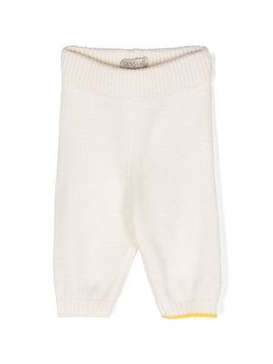 Gensami kids knitted elastic-waist track pants - White
