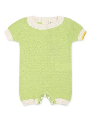 Gensami kids knitted short-sleeve romper - Green