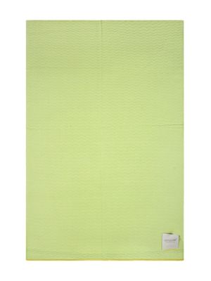 Gensami kids logo-appliqué knitted blanket - Green