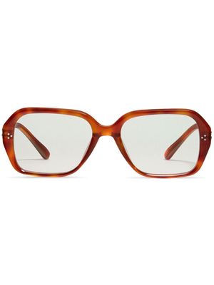 Gentle Monster Beca T4 square-frame glasses - Brown