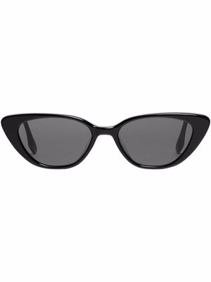 Gentle Monster Crella 01 slim cat-eye sunglasses - Black
