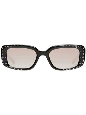 Gentle Monster gem-embellishment squared sunglasses - Black