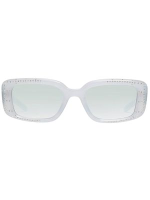 Gentle Monster gem-embellishment squared sunglasses - White