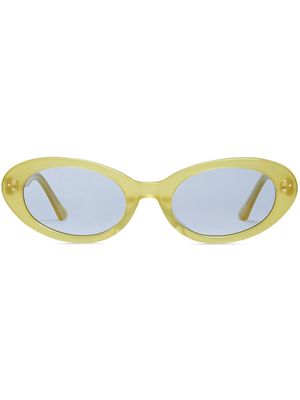 Gentle Monster transparent-oval-design sunglasses - Green