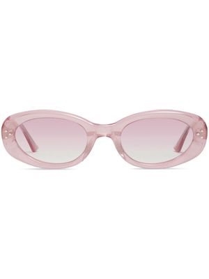 Gentle Monster transparent-oval-frame sunglasses - Pink