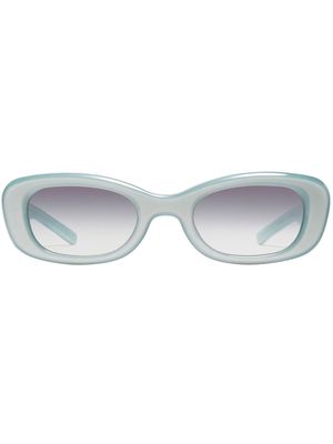 Gentle Monster two-tone oval sunglasses - Blue