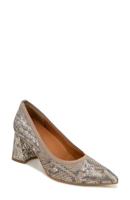 GENTLE SOULS BY KENNETH COLE Dionne Pointed Toe Pump in Light Brown Snake