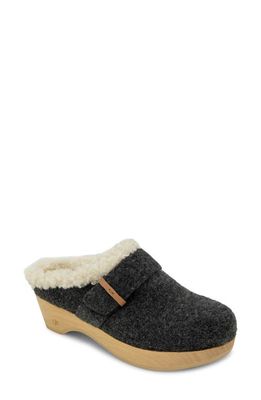GENTLE SOULS BY KENNETH COLE Henley Cozy Faux Shearling Lined Clog in Grey