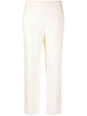 Gentry Portofino fine-knit cropped trousers - Neutrals