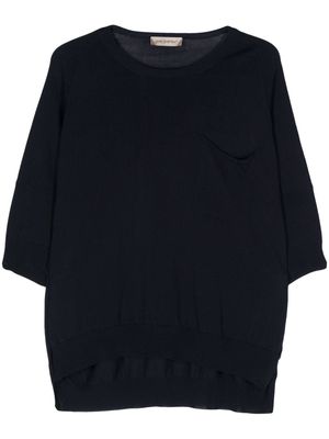 Gentry Portofino fine-knit top - Blue