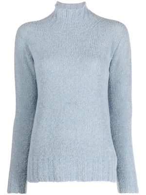 GENTRY PORTOFINO funnel-neck knitted jumper - Blue