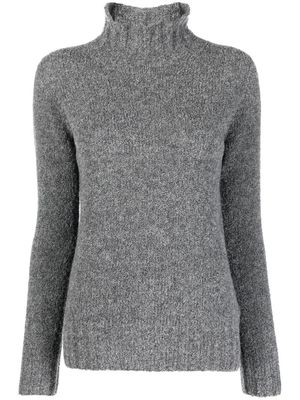 GENTRY PORTOFINO funnel-neck knitted jumper - Grey