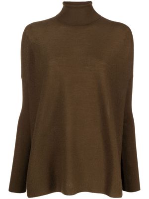 Gentry Portofino high-neck cashmere jumper - Brown