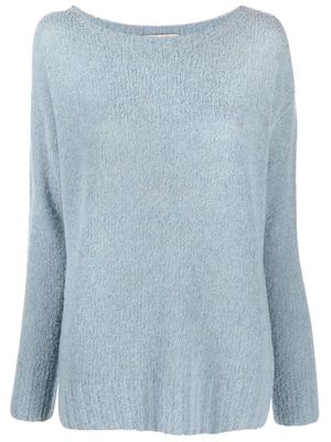 GENTRY PORTOFINO ribbed-knit long-sleeved jumper - Blue