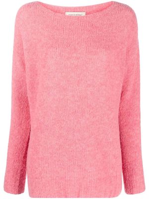 GENTRY PORTOFINO ribbed-knit long-sleeved jumper - Pink