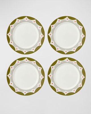 Geo Dinner Plates, Set of 4